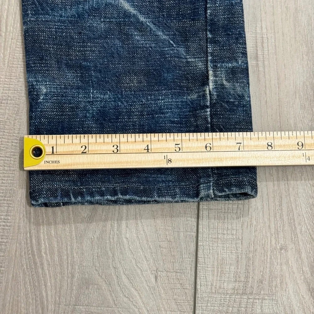 Naked & Famous Weird Guy Jeans Mens 33 Blue Frankenstein Raw Japanese Denim
